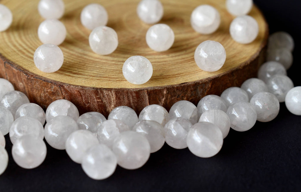 Rose Quartz Beads, Natural Round Crystal Beads 4mm to 12mm | | Wiccan Center