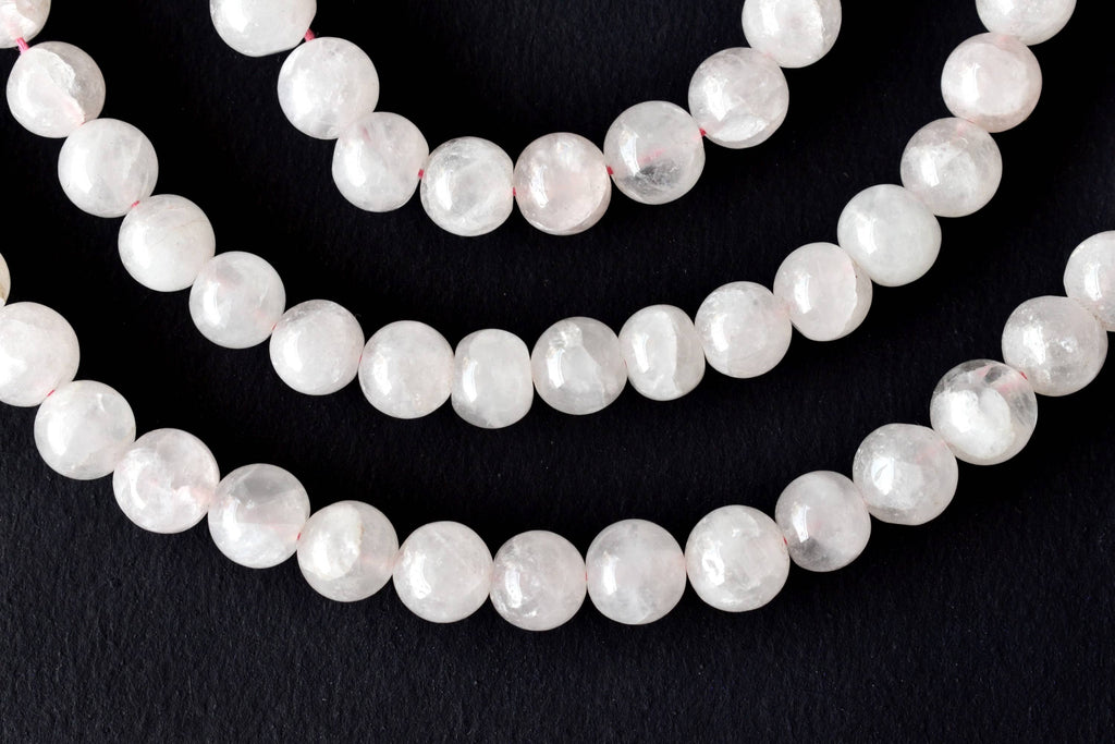 Rose Quartz Beads, Natural Round Crystal Beads 4mm to 12mm | | Wiccan Center