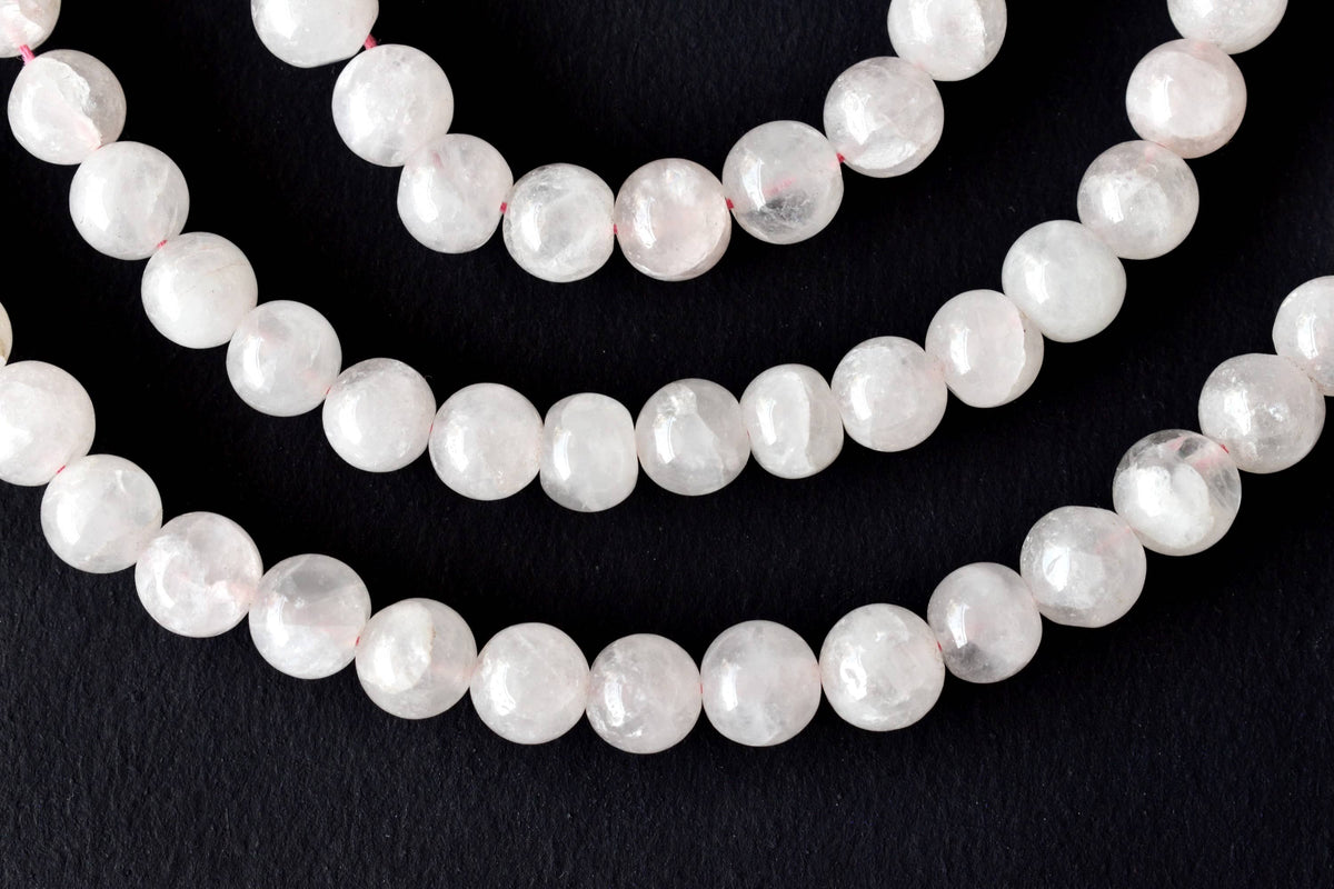 Rose Quartz Beads, Natural Round Crystal Beads 4mm to 12mm | | Wiccan Center