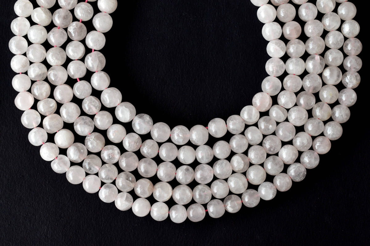 Rose Quartz Beads, Natural Round Crystal Beads 4mm to 12mm | | Wiccan Center