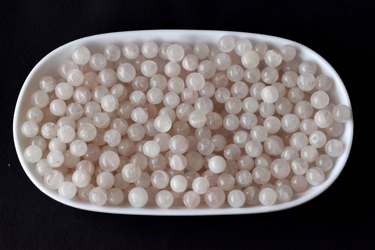 Rose Quartz Beads, Natural Round Crystal Beads 4mm to 12mm | | Wiccan Center