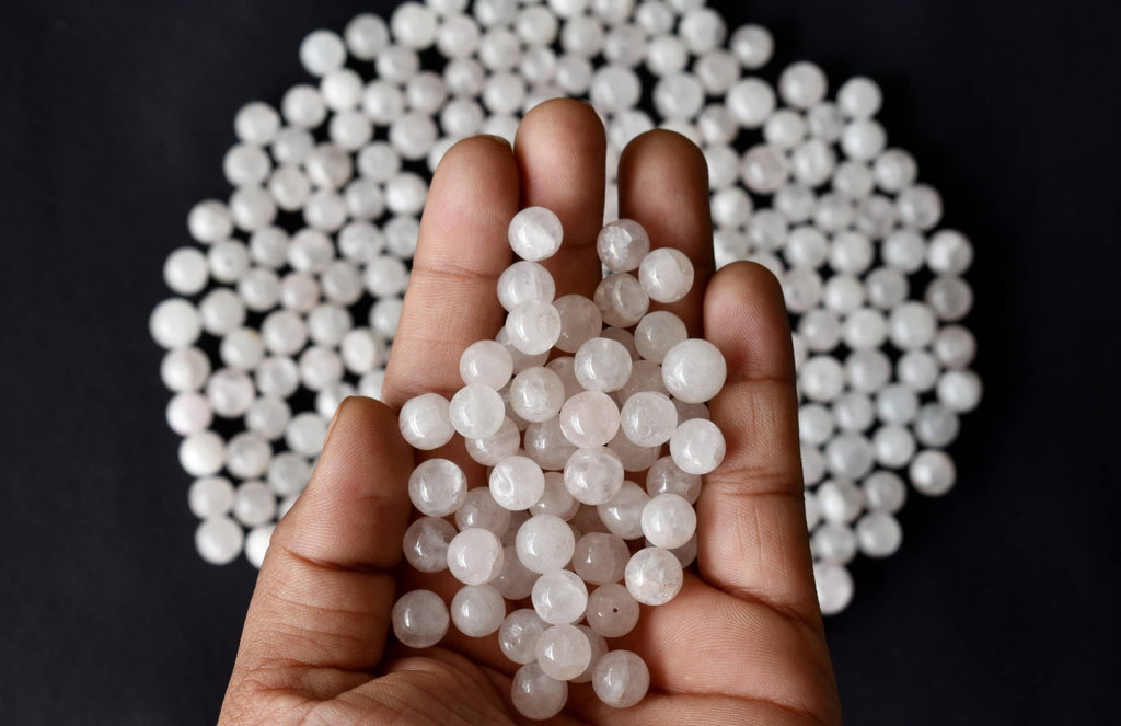 Rose Quartz Beads, Natural Round Crystal Beads 4mm to 12mm | | Wiccan Center