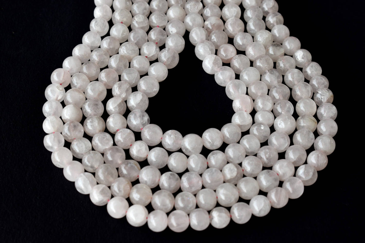 Rose Quartz Beads, Natural Round Crystal Beads 4mm to 12mm | | Wiccan Center