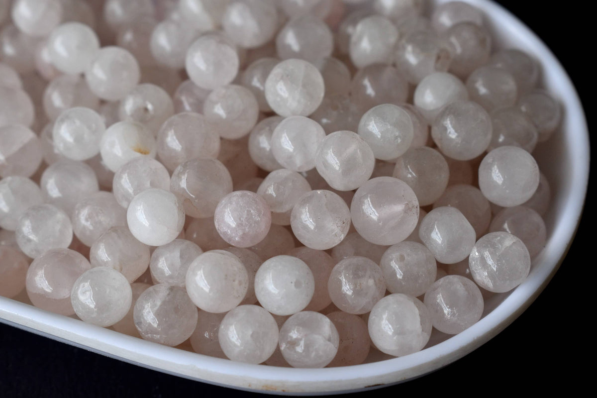 Rose Quartz Beads, Natural Round Crystal Beads 4mm to 12mm | | Wiccan Center