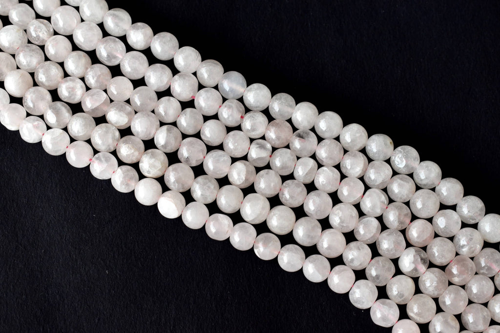 Rose Quartz Beads, Natural Round Crystal Beads 4mm to 12mm | | Wiccan Center