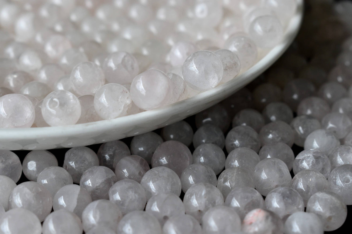 Rose Quartz Beads, Natural Round Crystal Beads 4mm to 12mm | | Wiccan Center
