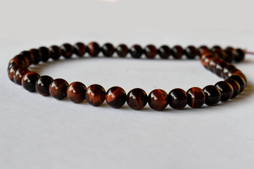 Red Tiger Eye Beads, Natural Round Crystal Beads 4mm to 12mm | | Wiccan Center