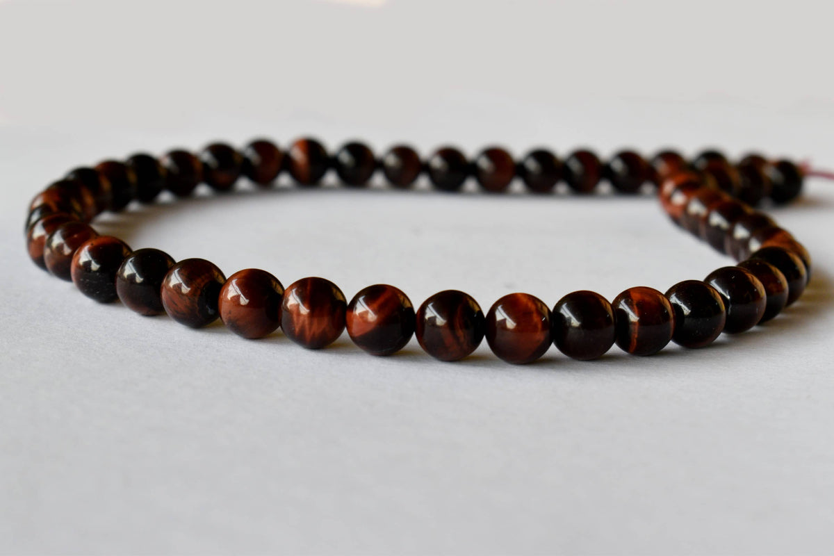 Red Tiger Eye Beads, Natural Round Crystal Beads 4mm to 12mm | | Wiccan Center