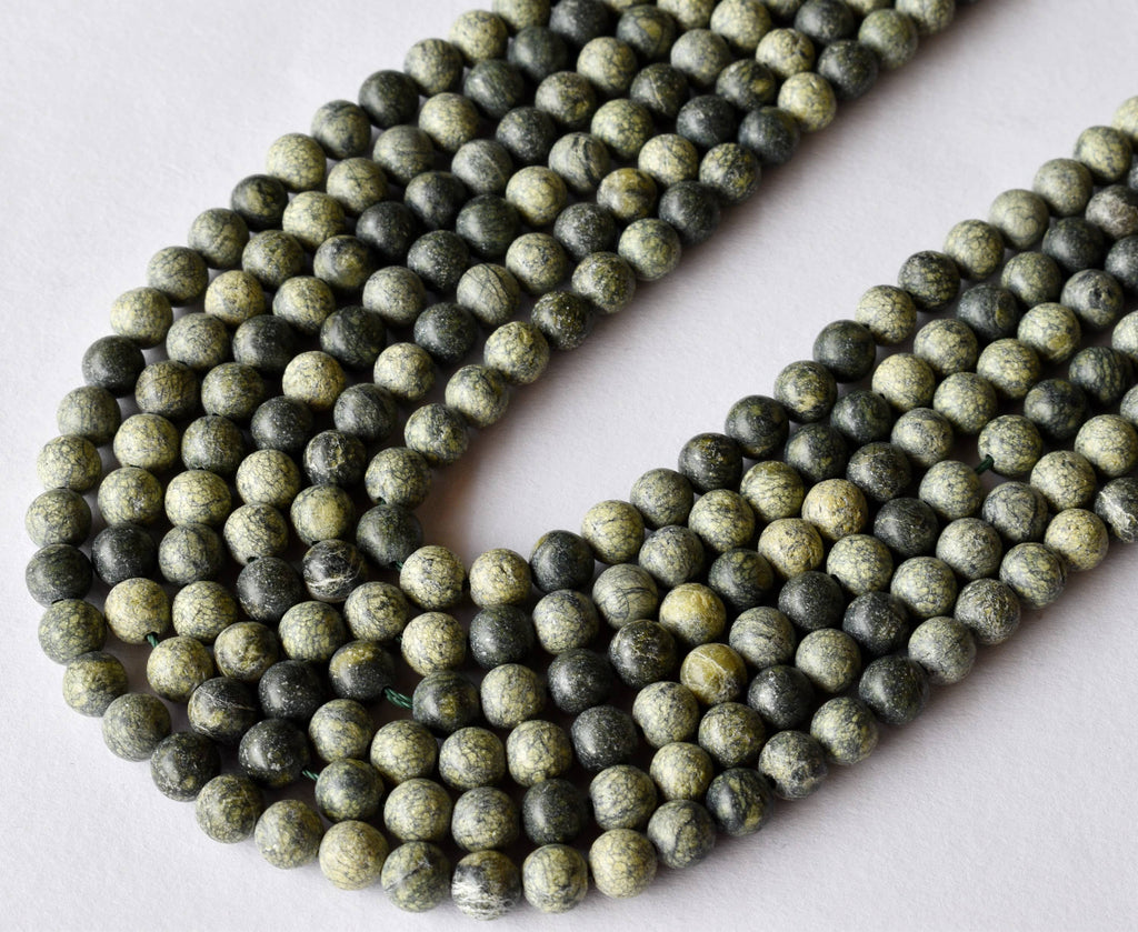 Seraphinite Beads, Natural Round Crystal Beads 4mm to 10mm | | Wiccan Center