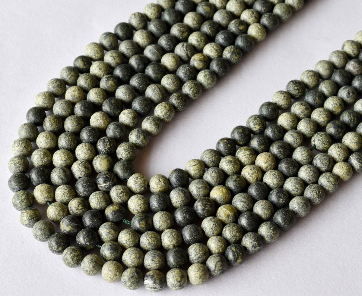 Seraphinite Beads, Natural Round Crystal Beads 4mm to 10mm | | Wiccan Center