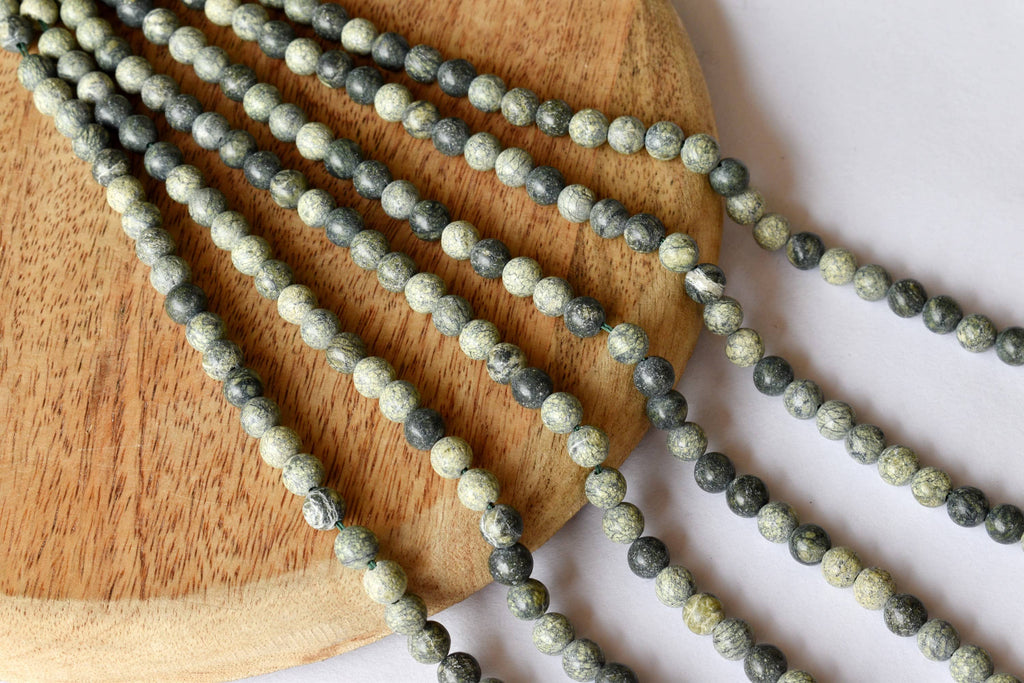 Seraphinite Beads, Natural Round Crystal Beads 4mm to 10mm | | Wiccan Center
