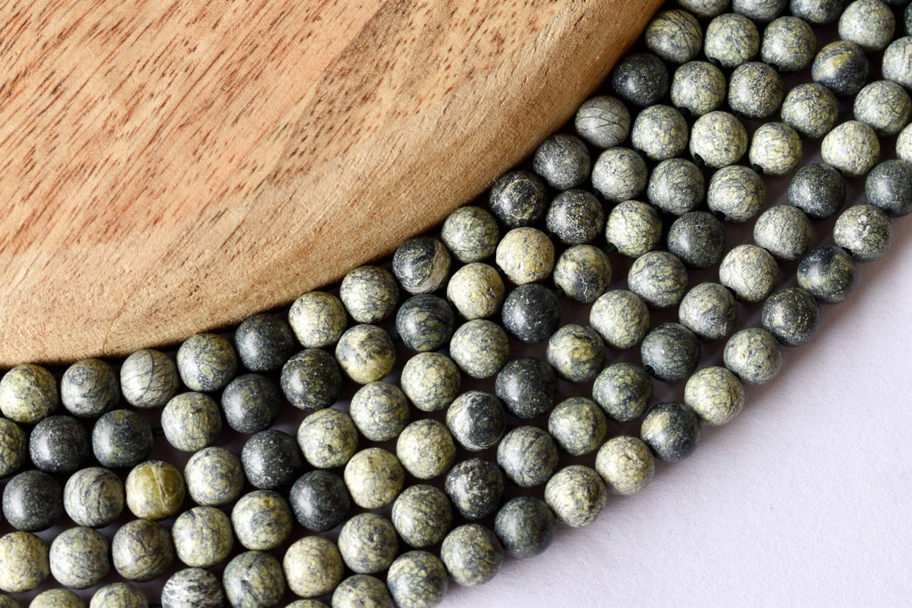 Seraphinite Beads, Natural Round Crystal Beads 4mm to 10mm | | Wiccan Center