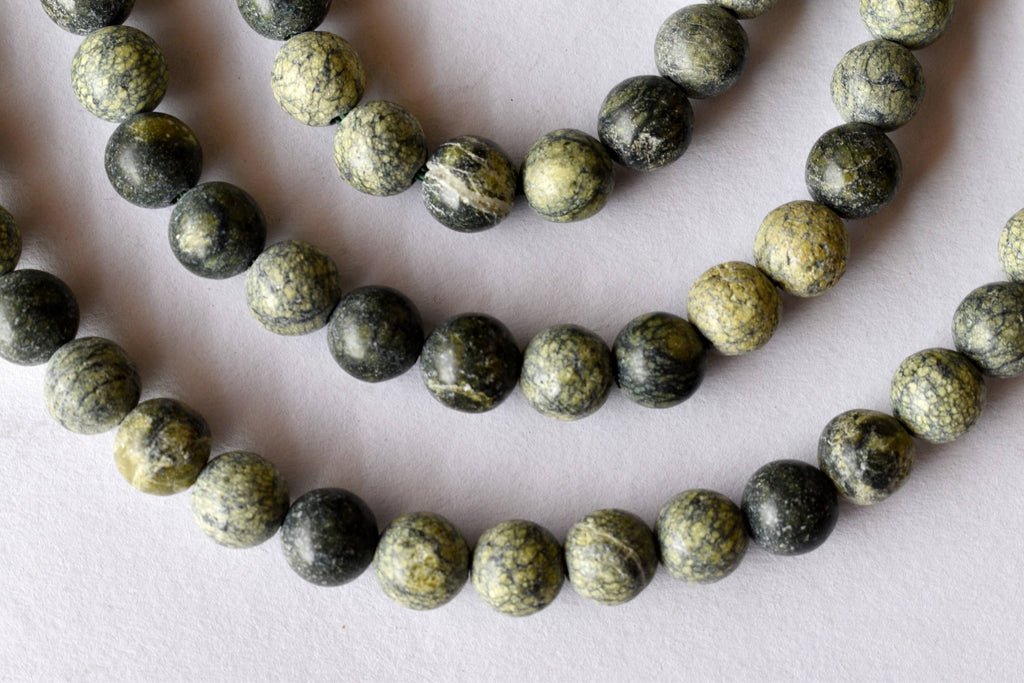 Seraphinite Beads, Natural Round Crystal Beads 4mm to 10mm | | Wiccan Center