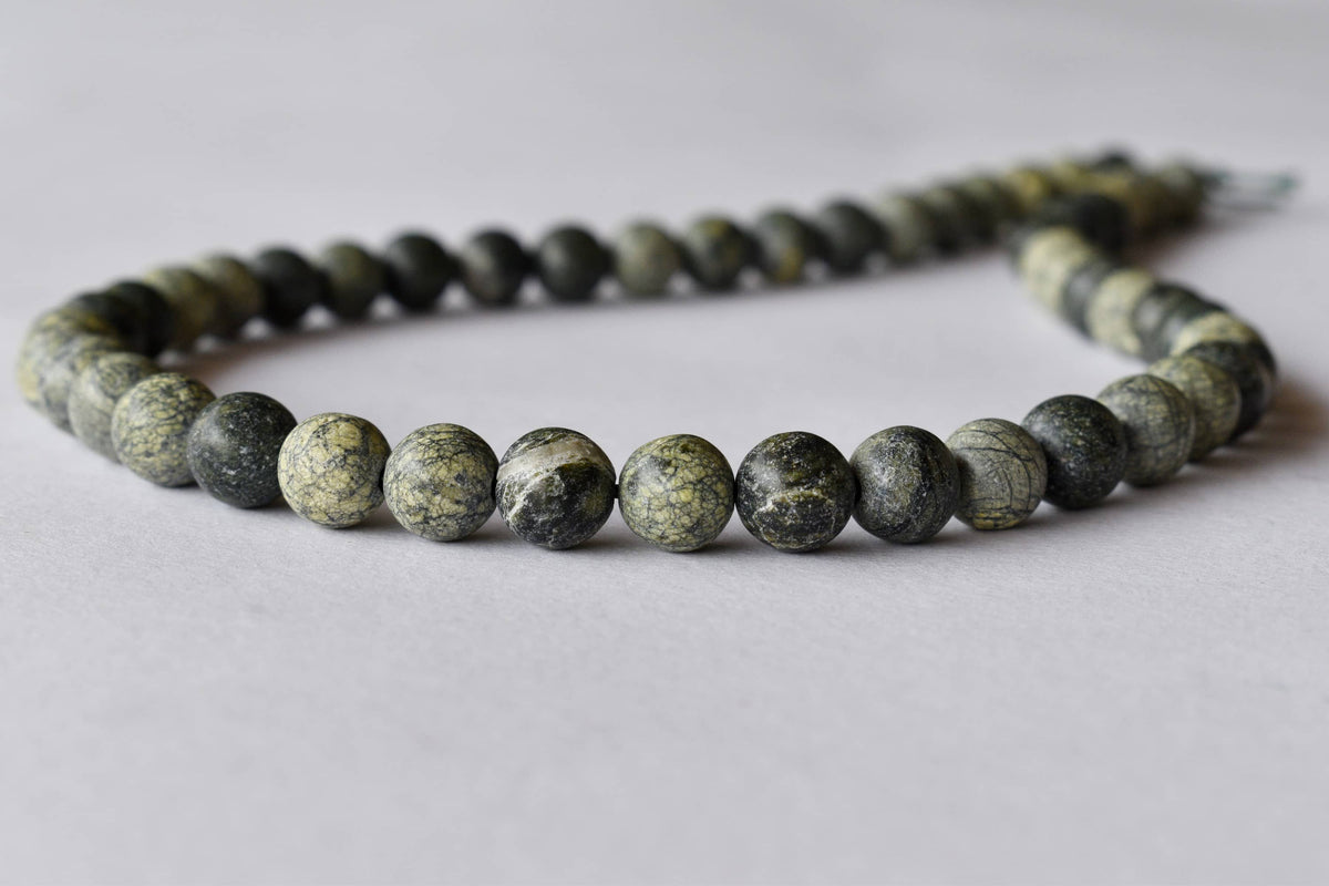 Seraphinite Beads, Natural Round Crystal Beads 4mm to 10mm | | Wiccan Center