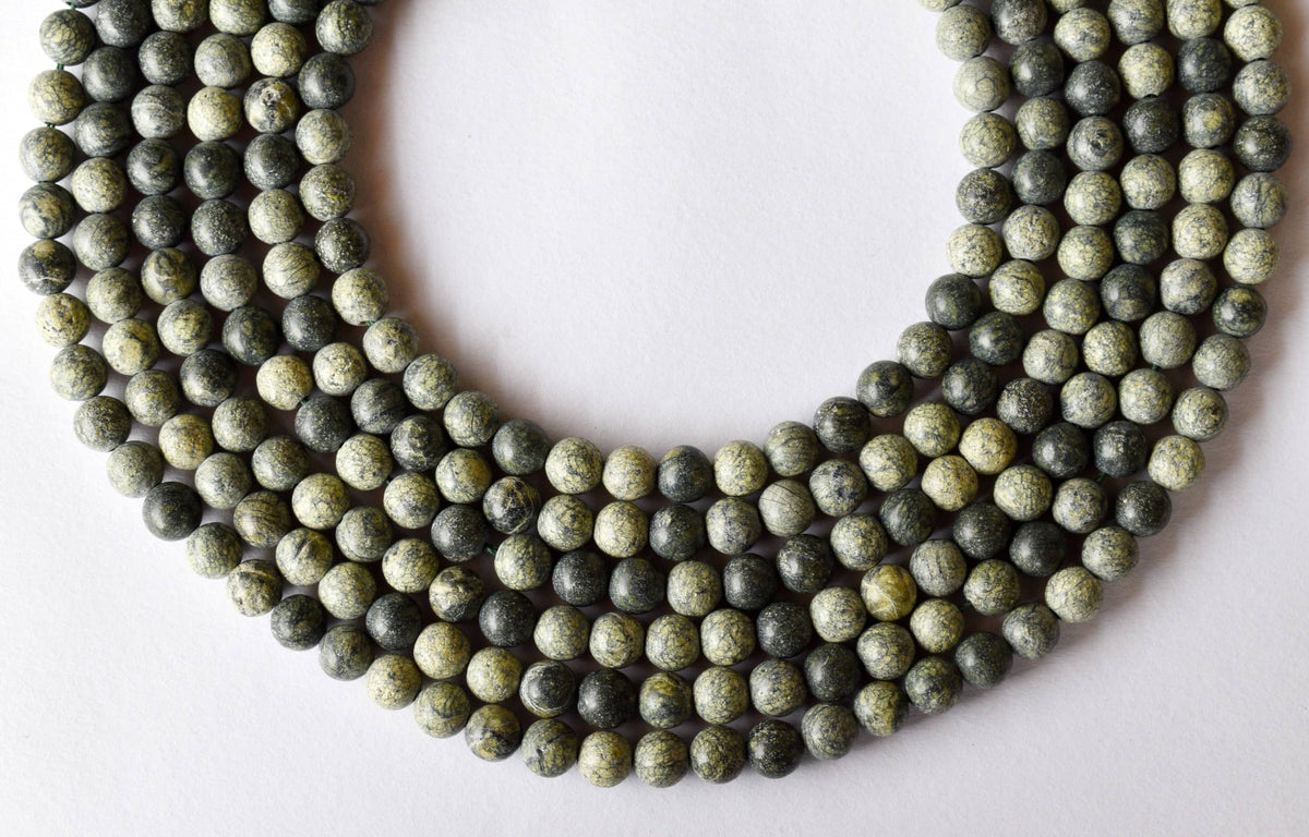 Seraphinite Beads, Natural Round Crystal Beads 4mm to 10mm | | Wiccan Center