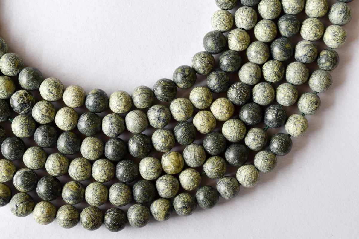 Seraphinite Beads, Natural Round Crystal Beads 4mm to 10mm | | Wiccan Center