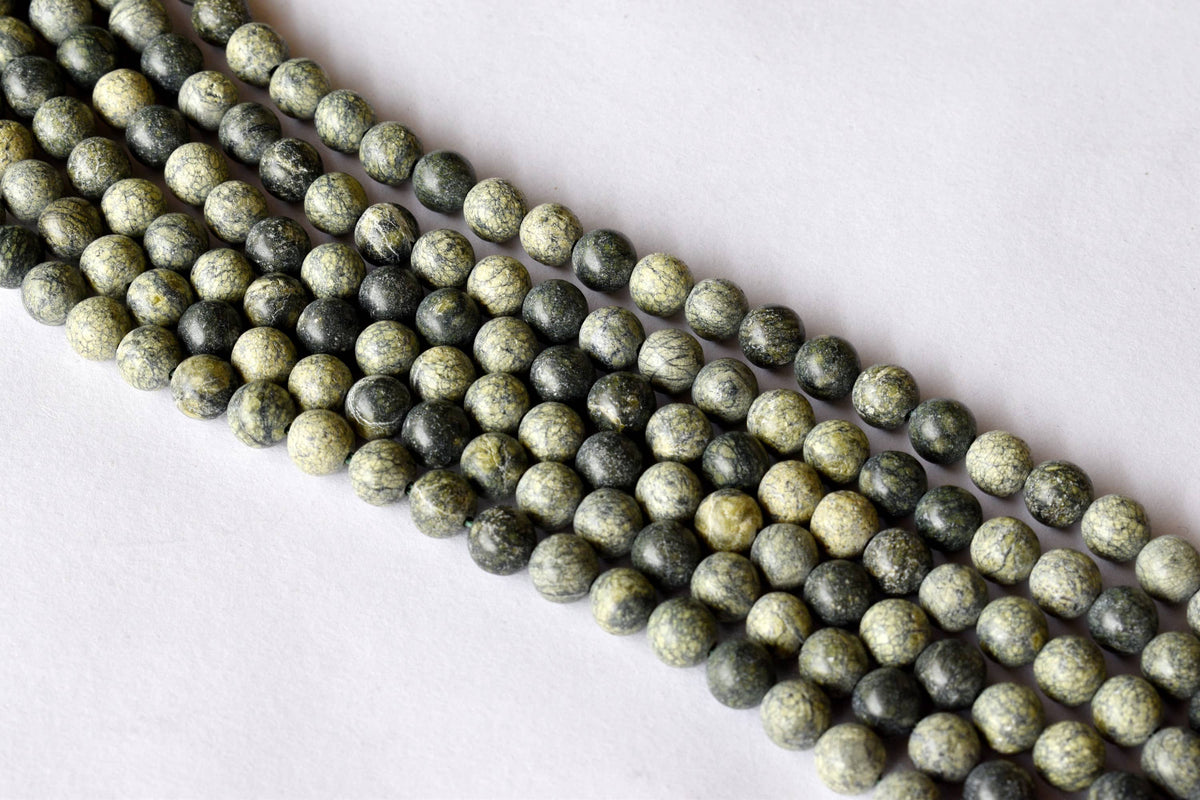 Seraphinite Beads, Natural Round Crystal Beads 4mm to 10mm | | Wiccan Center