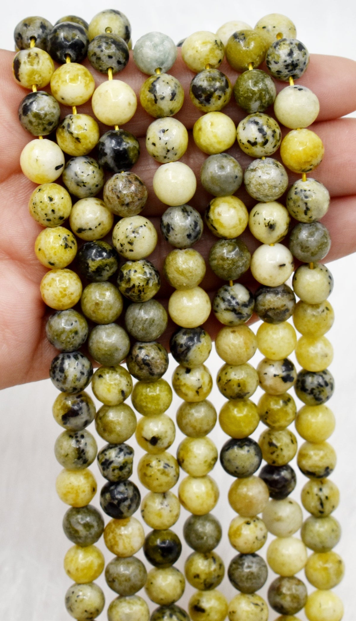Serpentine Beads, Natural Round Crystal Beads 4mm to 12mm | | Wiccan Center