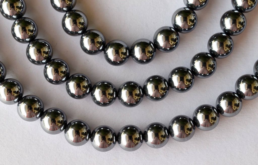 Shungite Elite Beads, Natural Round Crystal Beads 4mm to 10mm | | Wiccan Center