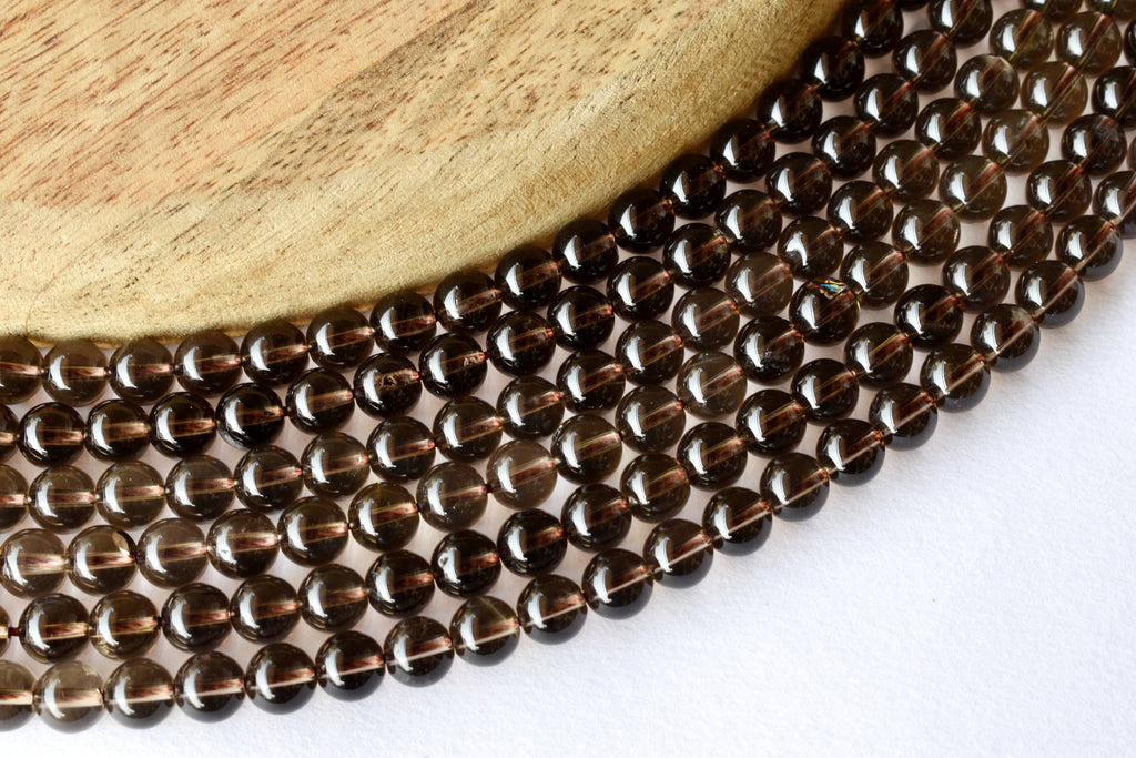 Smokey Quartz Beads, Natural Round Crystal Beads 4mm to 12mm | | Wiccan Center