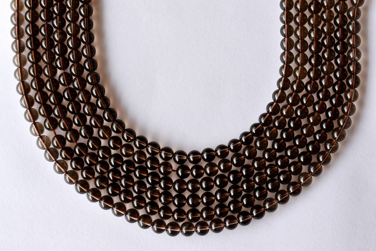 Smokey Quartz Beads, Natural Round Crystal Beads 4mm to 12mm | | Wiccan Center