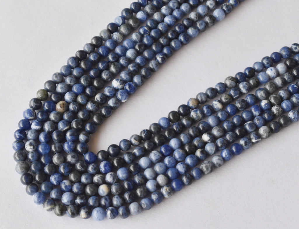 Sodalite Beads, Natural Round Crystal Beads 4mm to 12mm | | Wiccan Center