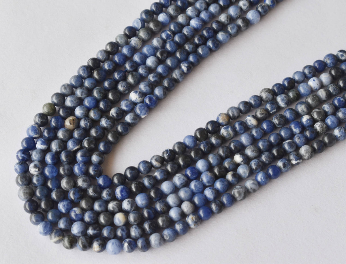 Sodalite Beads, Natural Round Crystal Beads 4mm to 12mm | | Wiccan Center