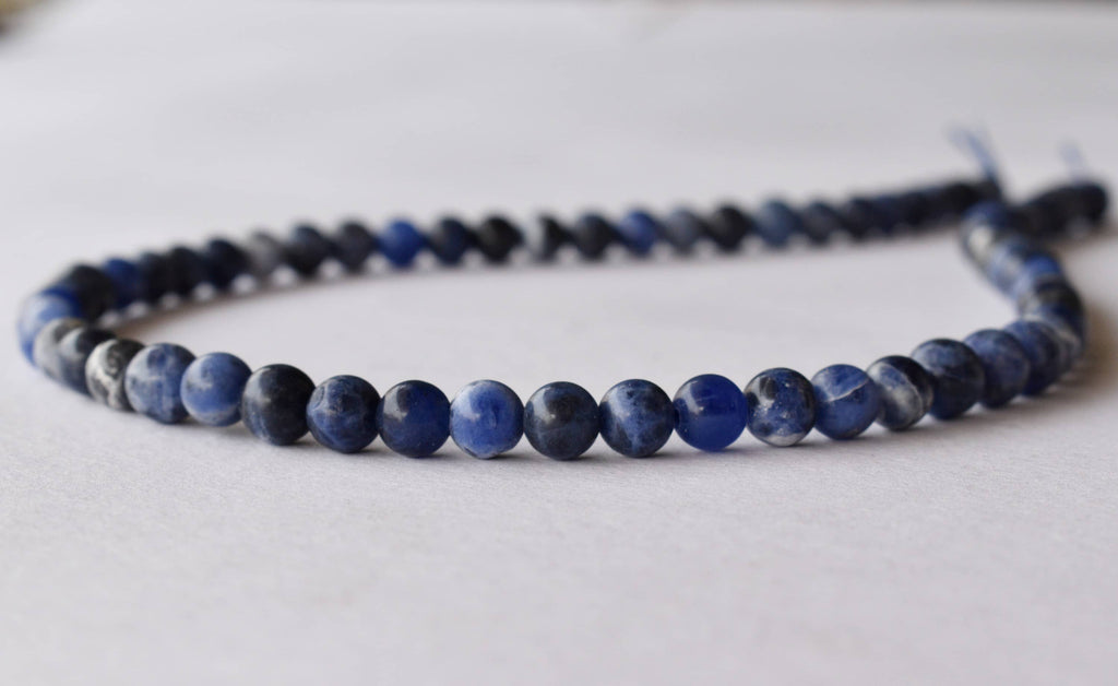 Sodalite Beads, Natural Round Crystal Beads 4mm to 12mm | | Wiccan Center
