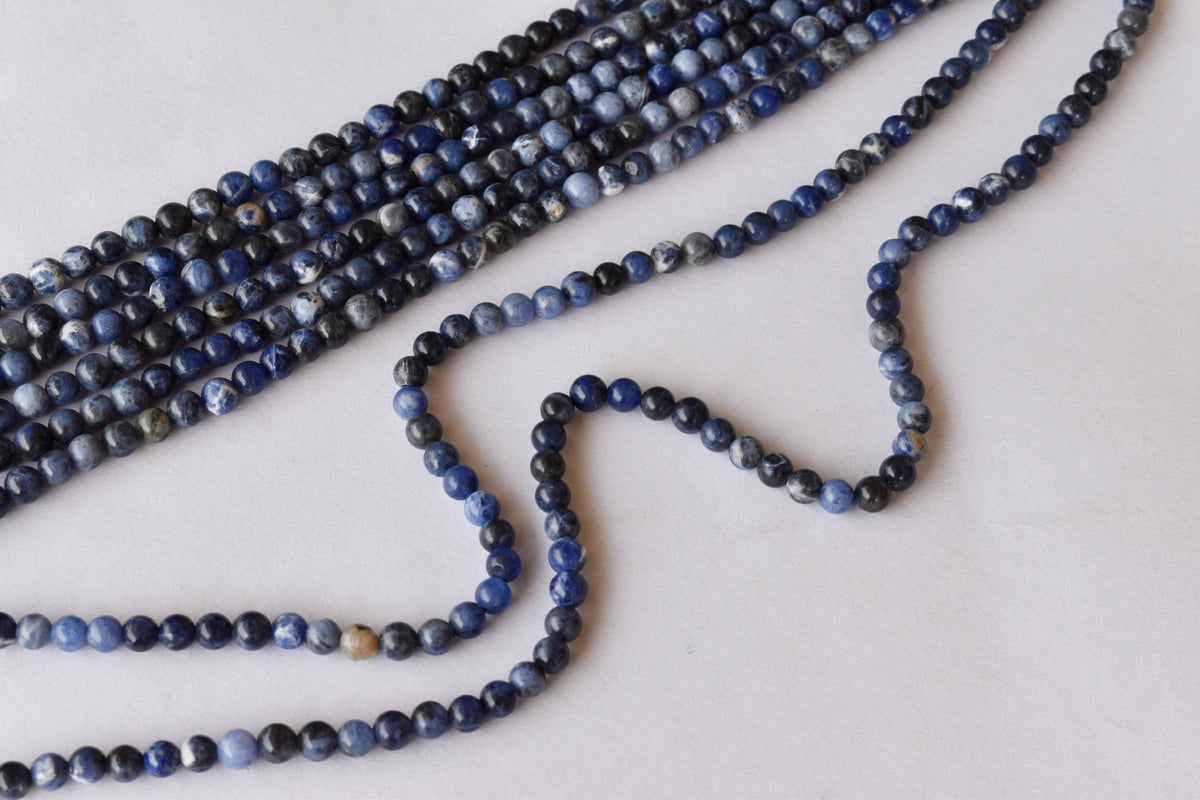 Sodalite Beads, Natural Round Crystal Beads 4mm to 12mm | | Wiccan Center