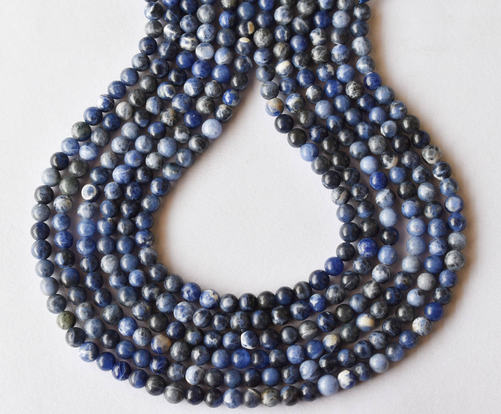Sodalite Beads, Natural Round Crystal Beads 4mm to 12mm | | Wiccan Center