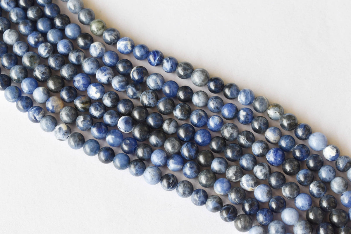 Sodalite Beads, Natural Round Crystal Beads 4mm to 12mm | | Wiccan Center