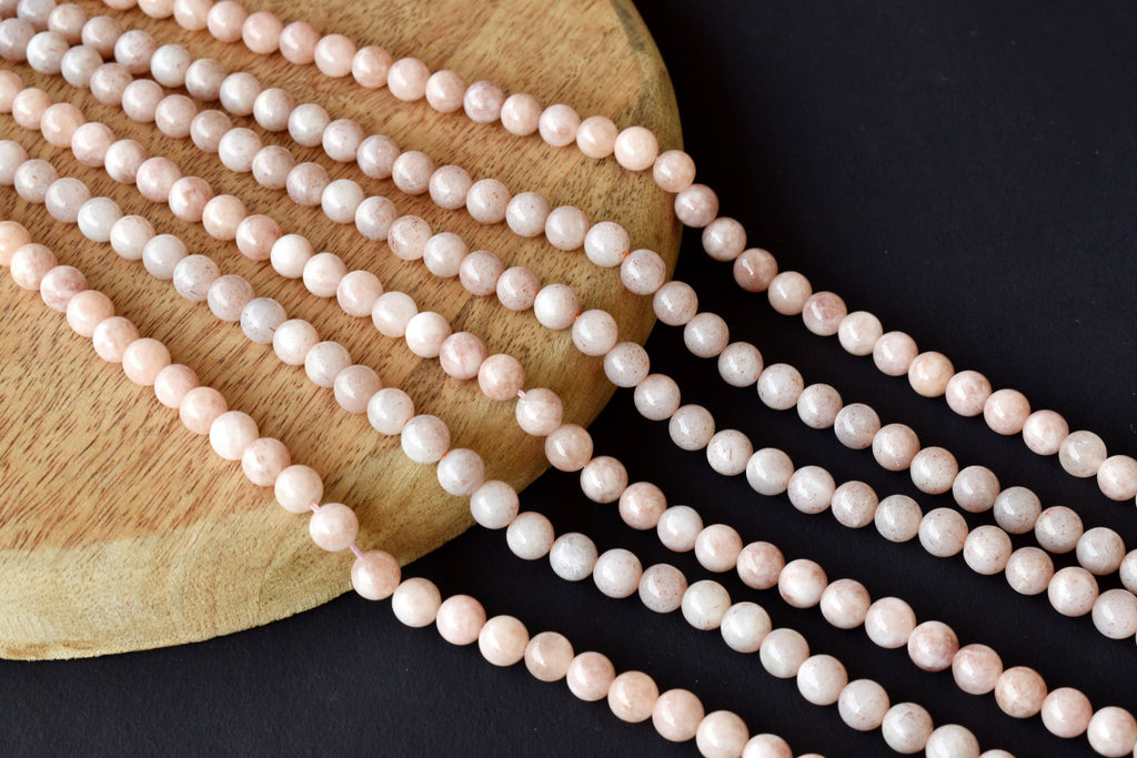 Sunstone Beads, Natural Round Crystal Beads 6mm to 10mm | | Wiccan Center