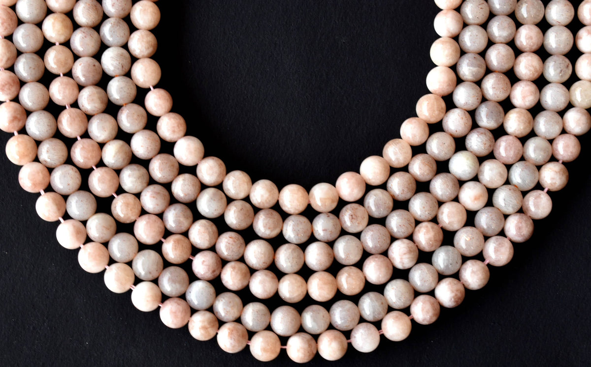 Sunstone Beads, Natural Round Crystal Beads 6mm to 10mm | | Wiccan Center
