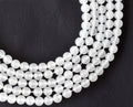 White Agate Beads, Natural Round Crystal Beads 8mm to 10mm