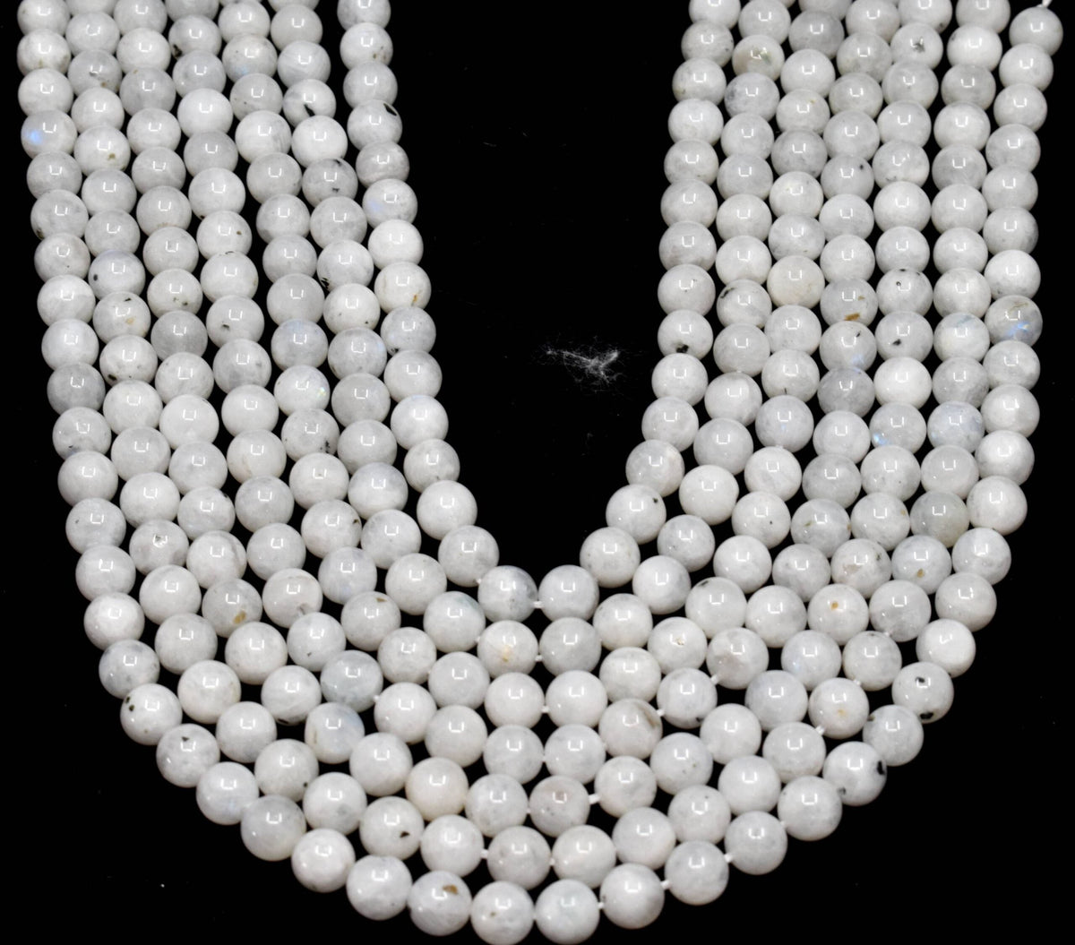 White Rainbow Moonstone Beads, Natural Round Crystal Beads 4mm to 10mm | | Wiccan Center