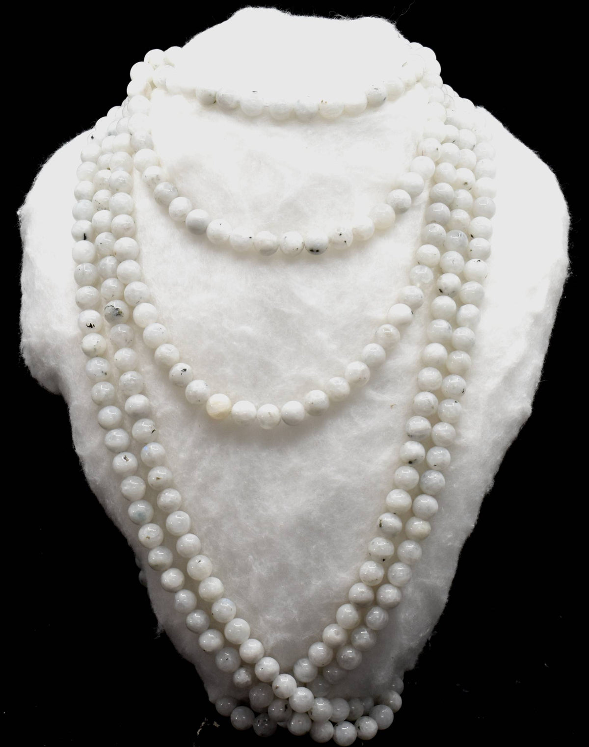 White Rainbow Moonstone Beads, Natural Round Crystal Beads 4mm to 10mm | | Wiccan Center