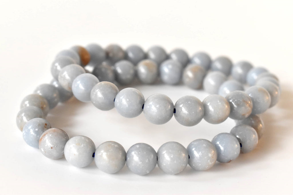 Angelite Bracelet (Expanded Awareness, Calming And Patience)