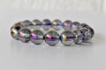 Aura Quartz Amethyst Bracelet(Intuition and Self- Healing).