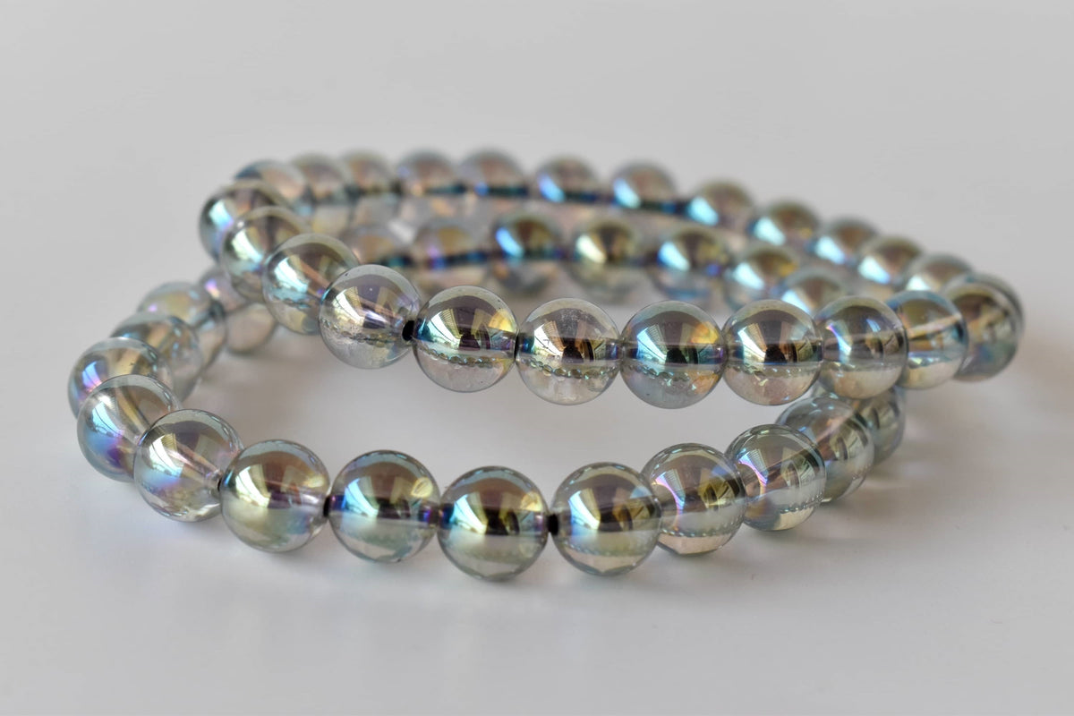 Aura Quartz Labradorite Bracelet (Synchronicity and Intuition)
