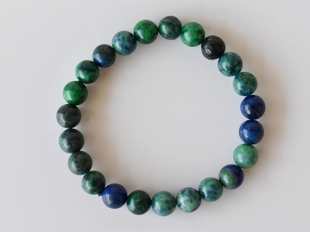 Azurite Malachite Bracelet(Insight and Self-Discipline).