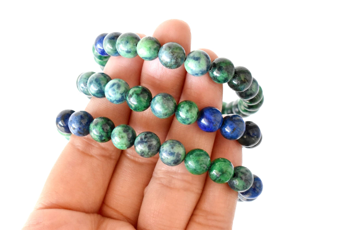 Azurite Malachite Bracelet(Insight and Self-Discipline).