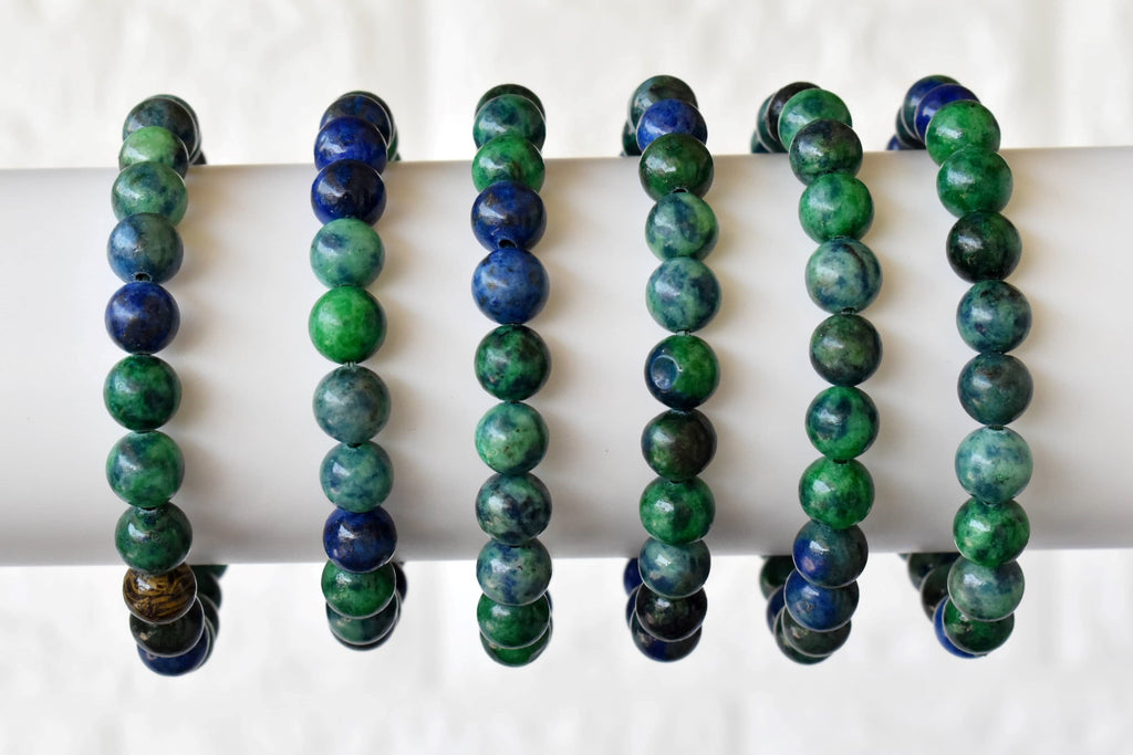 Azurite Malachite Bracelet(Insight and Self-Discipline).