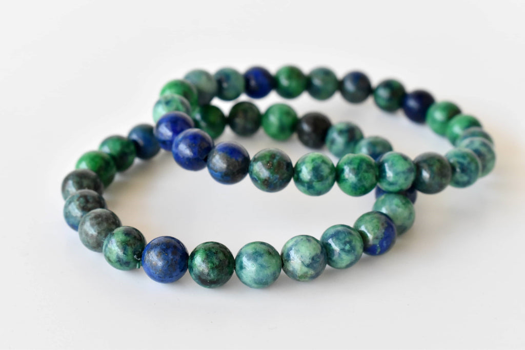 Azurite Malachite Bracelet(Insight and Self-Discipline).