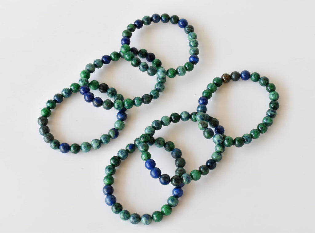 Azurite Malachite Bracelet(Insight and Self-Discipline).