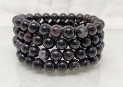 Bloodstone Jasper Beaded Bracelet 8MM A Round Beaded Crystal Bracelet | Bracelets | Wiccan Center