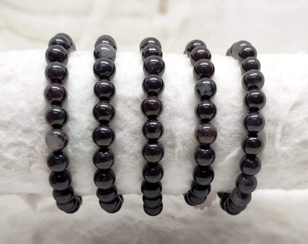 Bloodstone Jasper Beaded Bracelet 8MM A Round Beaded Crystal Bracelet | Bracelets | Wiccan Center