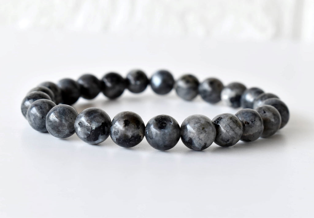 Black Labradorite Bracelet (Good Fortune and Focus).