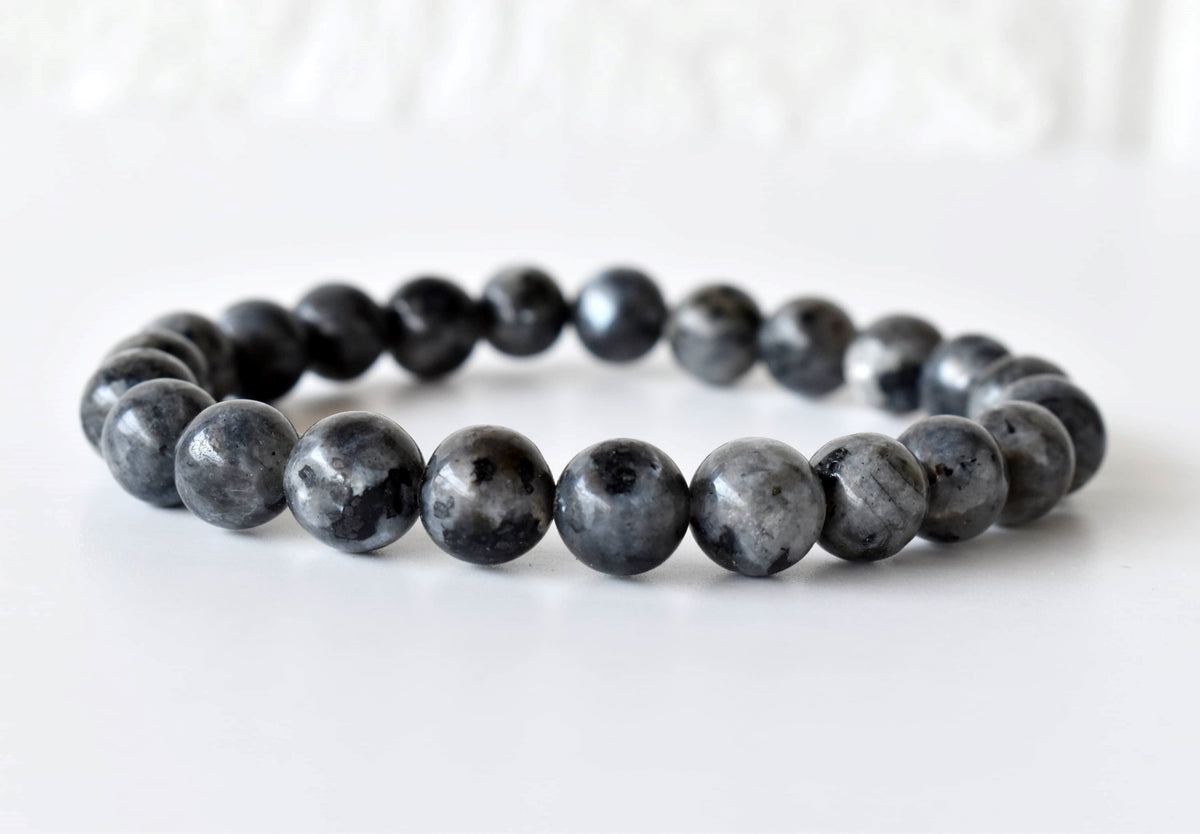 Black Labradorite Bracelet (Good Fortune and Focus).