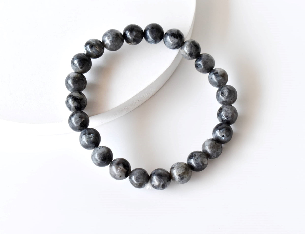 Black Labradorite Bracelet (Good Fortune and Focus).