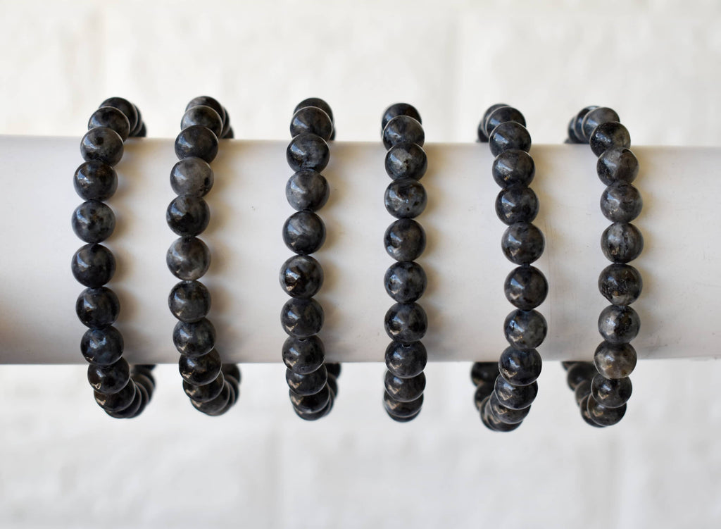 Black Labradorite Bracelet (Good Fortune and Focus).